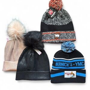 Pom Pom Beanie Bundle